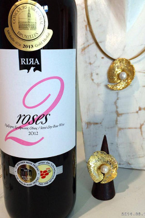 ροζέ κρασί 2roses, Αίγινα, κοσμήματα στην Αίγινα
